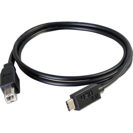 C2G 6ft USB 2.0 USB-C to USB-B Cable M/M - Black — 28859