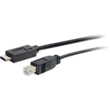 C2G 6ft USB 2.0 USB-C to USB-B Cable M/M - Black — 28859
