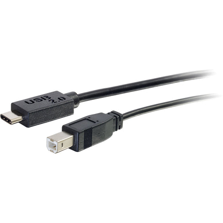 C2G 6ft USB 2.0 USB-C to USB-B Cable M/M - Black — 28859