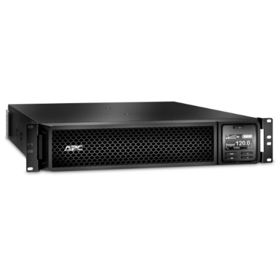 APC Smart-UPS On-Line, 2200VA, Rackmount 2U, 120V, 6x 5-20R+1x L5-20R NEMA outlets, Network Card, Extended runtime, W/ rail kit — SRT2200RMXLA-NC