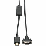 Eaton Tripp Lite Series HDMI to VGA Active Adapter Cable (HDMI to Low-Profile HD15 M/M), 3 ft. (0.9 m), TAA — P566-003-VGA