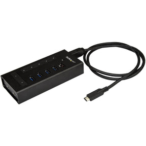 StarTech.com 7 Port USB C Hub - 2x USB-C & 5x USB-A - Mountable Metal USB 3.0 Type-C Hub - 5Gbps USB 3.2 Gen 1 - Self Powered - BC 1.2 — HB30C5A2CST