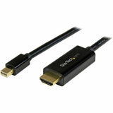 StarTech.com 6ft (2m) Mini DisplayPort to HDMI Cable, 4K 30Hz Video, Mini DP to HDMI Adapter/Converter Cable, mDP to HDMI Monitor/Display — MDP2HDMM2MB