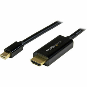 StarTech.com 6ft (2m) Mini DisplayPort to HDMI Cable, 4K 30Hz Video, Mini DP to HDMI Adapter/Converter Cable, mDP to HDMI Monitor/Display — MDP2HDMM2MB