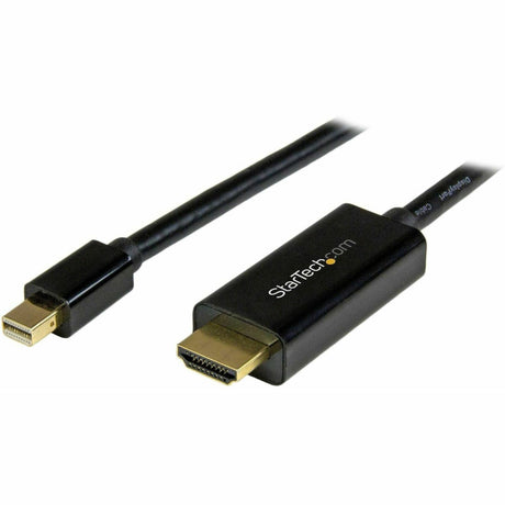StarTech.com 6ft (2m) Mini DisplayPort to HDMI Cable, 4K 30Hz Video, Mini DP to HDMI Adapter/Converter Cable, mDP to HDMI Monitor/Display — MDP2HDMM2MB