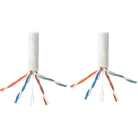 Eaton Tripp Lite Series Cat6 Gigabit Solid Core Plenum-Rated UTP CMP PVC Bulk Ethernet Cable, White, 1000 ft. (304.8 m), TAA — N224-01K-WH