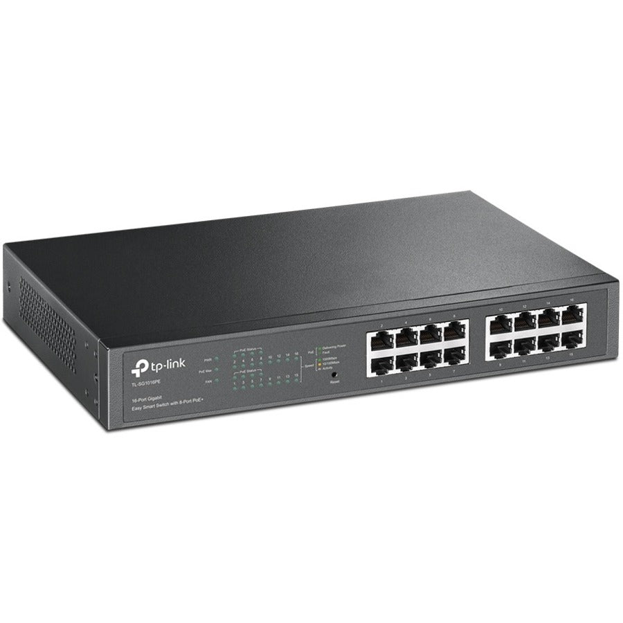 TP-Link TL-SG1016PE - 16-Port Gigabit Easy Smart PoE Switch with 8-Port PoE+ — TL-SG1016PE