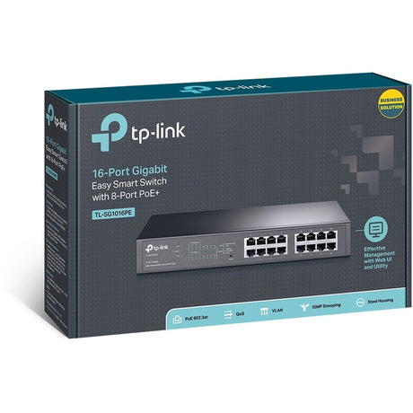 TP-Link TL-SG1016PE - 16-Port Gigabit Easy Smart PoE Switch with 8-Port PoE+ — TL-SG1016PE
