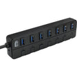 Adesso 7-ports USB 3.0 Hub with 5V2A Power Adaptor — AUH-3070P
