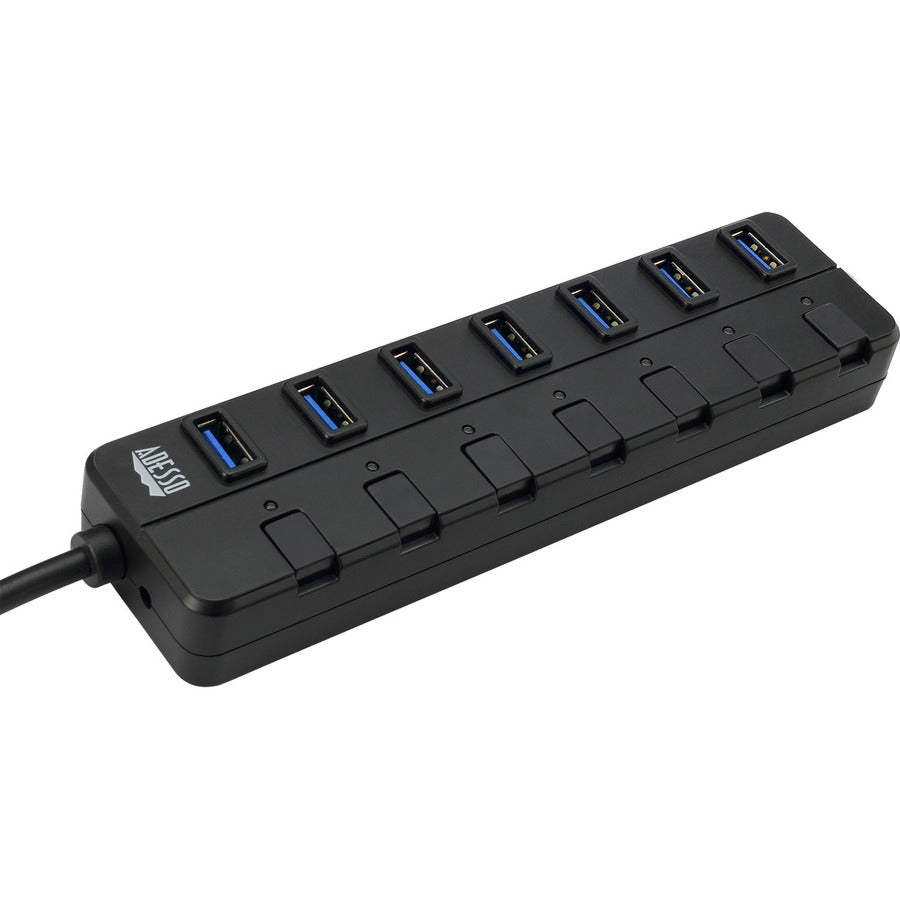 Adesso 7-ports USB 3.0 Hub with 5V2A Power Adaptor — AUH-3070P