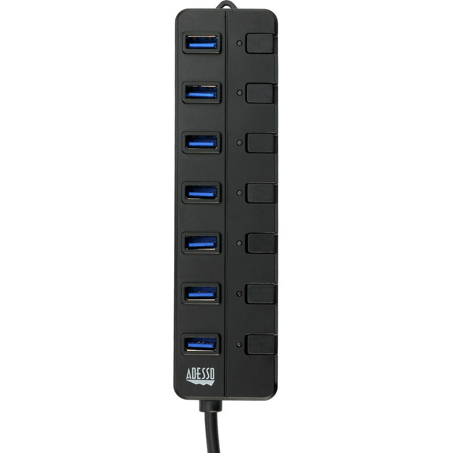 Adesso 7-ports USB 3.0 Hub with 5V2A Power Adaptor — AUH-3070P