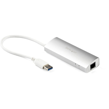 StarTech.com 3-Port USB Hub with Ethernet, USB-A Ports, Gigabit Ethernet/GbE, USB 5Gbps, Bus-Powered, Portable Laptop USB 3.0 Hub — ST3300G3UA