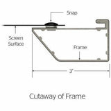 Da-Lite Cosmopolitan Series Projection Screen - Wall or Ceiling Mounted Electric Screen - 164in Screen — 34468L