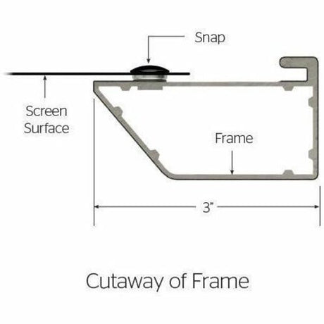 Da-Lite Cosmopolitan Series Projection Screen - Wall or Ceiling Mounted Electric Screen - 164in Screen — 34468L