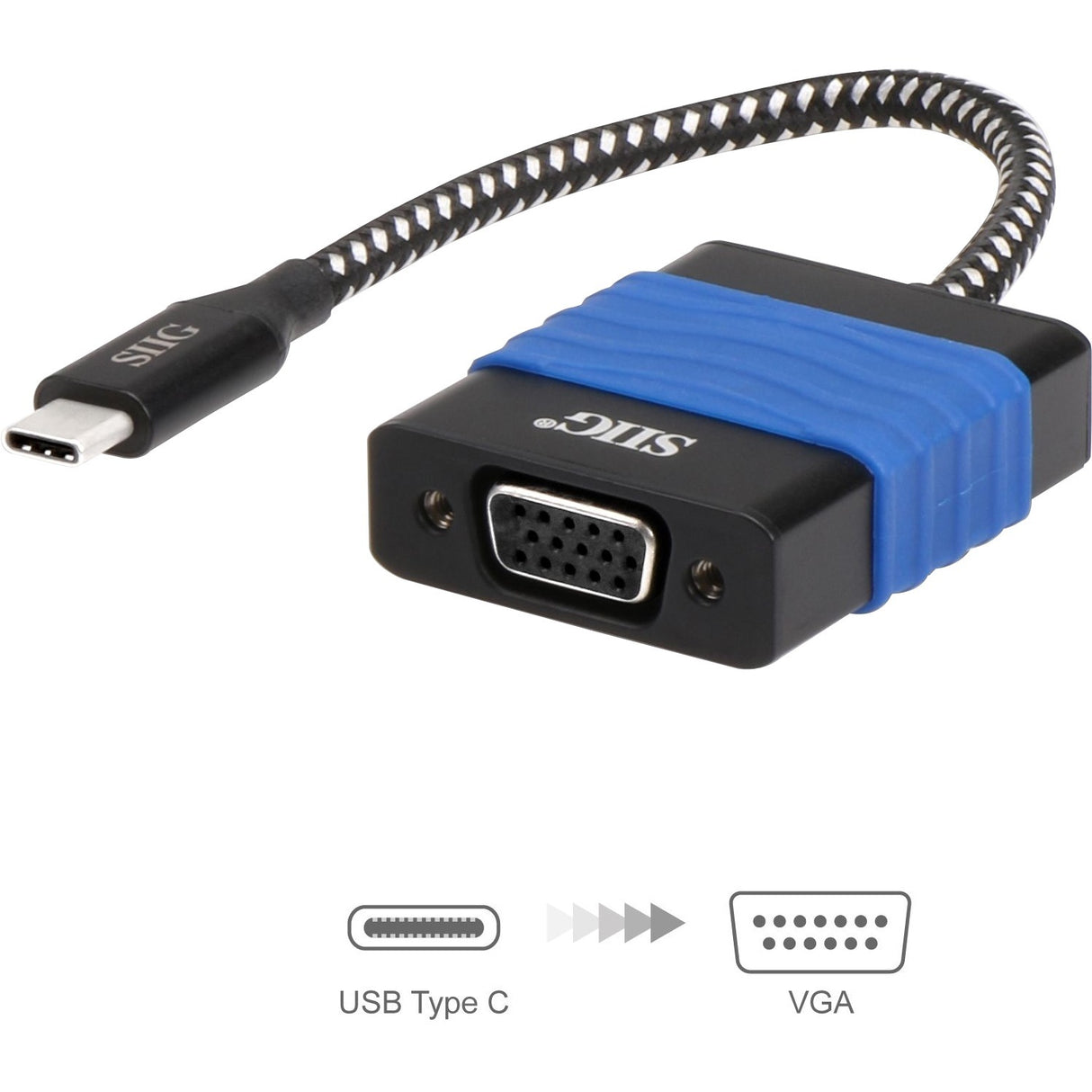 SIIG USB Type-C to VGA Video Cable Adapter — CB-TC0114-S2