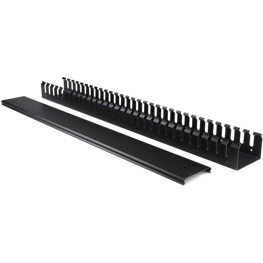 StarTech.com Vertical Cable Organizer with Finger Ducts - Vertical Cable Management Panel - Rack-Mount Cable Raceway - 40U - 6 ft. — CMVER40UF