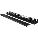StarTech.com Vertical Cable Organizer with Finger Ducts - Vertical Cable Management Panel - Rack-Mount Cable Raceway - 40U - 6 ft. — CMVER40UF