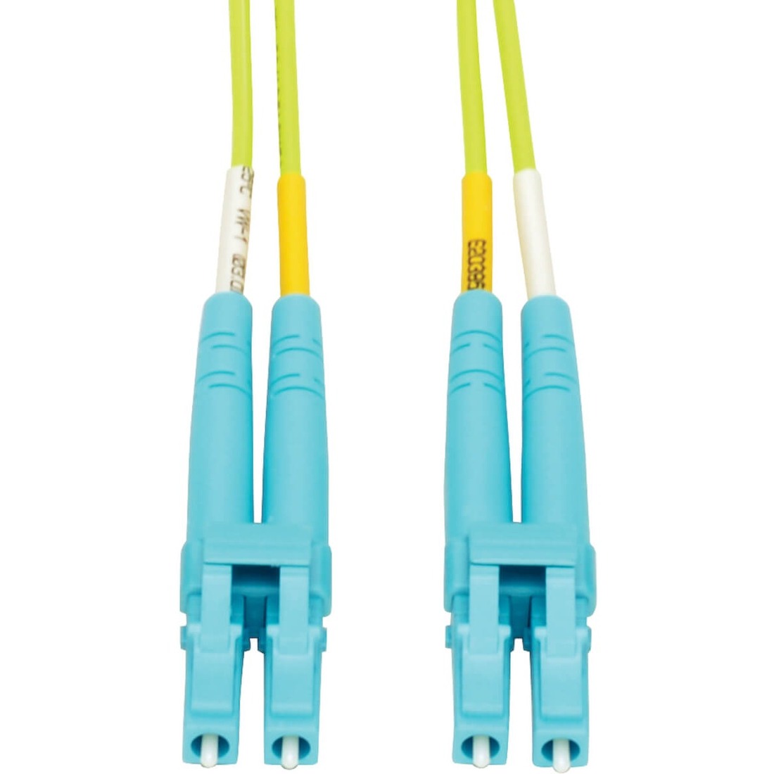 Eaton Tripp Lite Series 100G Duplex Multimode 50/125 OM5 Fiber Optic Cable, Lime Green, LC/LC, 1 m (3.3 ft.) — N820-01M-OM5