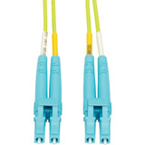 Eaton Tripp Lite Series 100G Duplex Multimode 50/125 OM5 Fiber Optic Cable, Lime Green, LC/LC, 1 m (3.3 ft.) — N820-01M-OM5