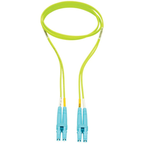 Eaton Tripp Lite Series 100G Duplex Multimode 50/125 OM5 Fiber Optic Cable, Lime Green, LC/LC, 1 m (3.3 ft.) — N820-01M-OM5