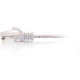 C2G 10ft Cat6 Snagless Unshielded (UTP) Slim Ethernet Cable - Cat6 Network Patch Cable - PoE - White — 01189