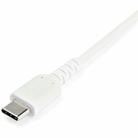 StarTech.com 1m USB A to USB C Charging Cable - Durable Fast Charge & Sync USB 2.0 to USB Type C Data Cord - Aramid Fiber M/M 3A White — RUSB2AC1MW