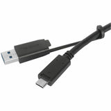 Targus 1M USB-C Male with Screw to USB-C Male Cable with USB-A Tether — ACC1133GLX