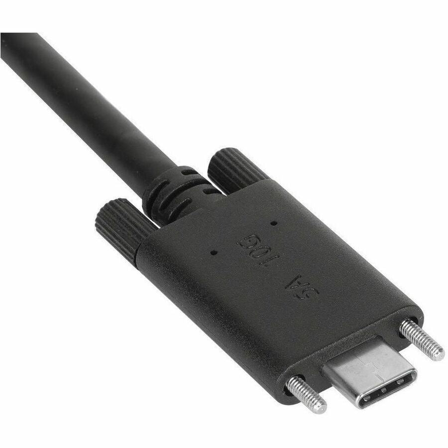 Targus 1M USB-C Male with Screw to USB-C Male Cable with USB-A Tether — ACC1133GLX