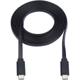 Eaton Tripp Lite Series USB-C Flat Cable (M/M), USB 2.0, Black, 6 ft. (1.83 m) — U040-006-C-FL