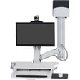 Ergotron StyleView Wall Mount for Keyboard, Monitor, Bar Code Scanner, Mouse, CPU, Wrist Rest, LCD Display - White — 45-594-216