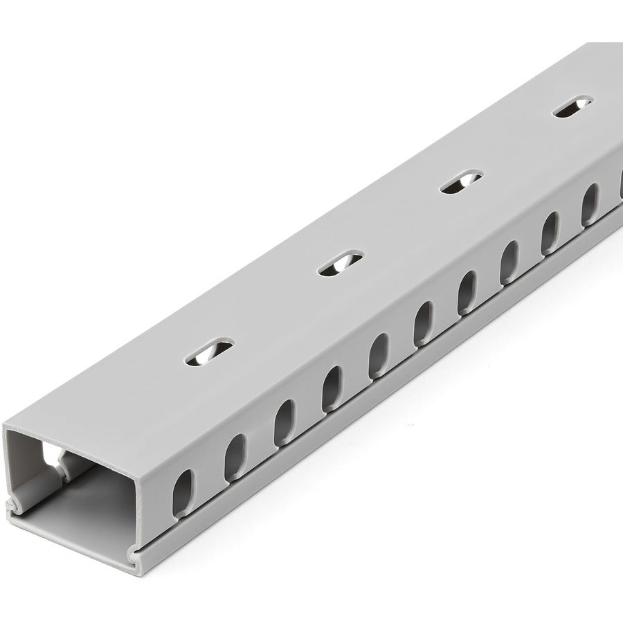 StarTech.com Cable Management Raceway with Cover 1-1/2"(38mm)W x 1"(25mm)H, 6.5ft(2m) length, 3/8"(8mm) Slots, Wall Wire Duct, UL Listed — CBMWD3825