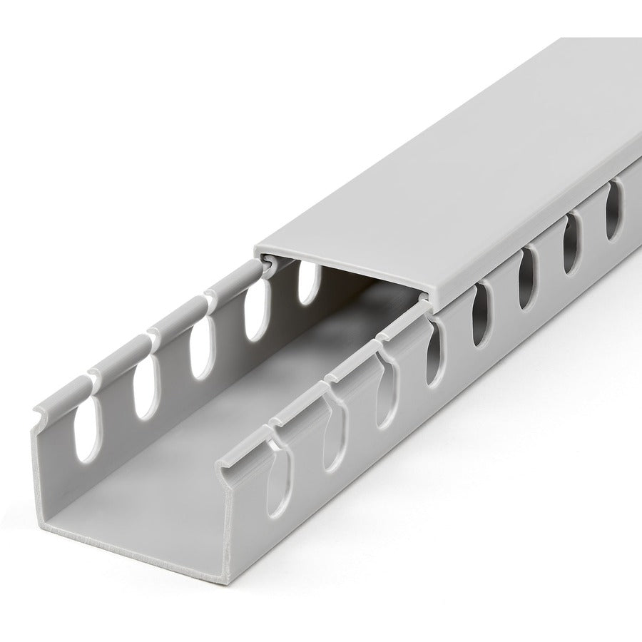 StarTech.com Cable Management Raceway with Cover 1-1/2"(38mm)W x 1"(25mm)H, 6.5ft(2m) length, 3/8"(8mm) Slots, Wall Wire Duct, UL Listed — CBMWD3825
