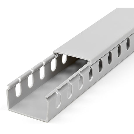 StarTech.com Cable Management Raceway with Cover 1-1/2"(38mm)W x 1"(25mm)H, 6.5ft(2m) length, 3/8"(8mm) Slots, Wall Wire Duct, UL Listed — CBMWD3825