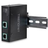 TRENDnet Industrial Gigabit PoE+ Extender, TI-E100, Single Port PoE, Power Over Ethernet, Supports PoE (15.4W) and PoE+ (30W), Extends 100m, Cascade 2 Units for Distance Up to 300m (984 ft.), IP30 — TI-E100