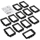 Eaton Tripp Lite Series Cable Management D-Rings for Rack Enclosures - Button Mount, Large, 3 x 4 in., 12 Pack — SRCABLERINGLG