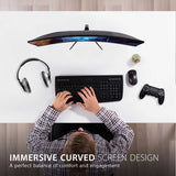ViewSonic VX2718-PC-MHD 27 Inch Curved 1080p 1ms 180Hz Gaming Monitor with FreeSync Premium, Eye Care, HDMI and Display Port — VX2718-PC-MHD