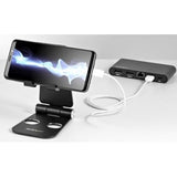 StarTech.com Phone and Tablet Stand - Foldable Universal Mobile Device Holder - Smartphones/Tablets - Adjustable Cell Phone Stand for Desk — USPTLSTNDB
