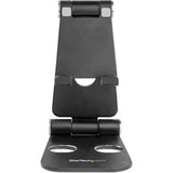 StarTech.com Phone and Tablet Stand - Foldable Universal Mobile Device Holder - Smartphones/Tablets - Adjustable Cell Phone Stand for Desk — USPTLSTNDB