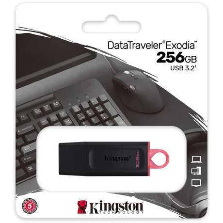 Kingston DataTraveler Exodia 256GB USB 3.2 (Gen 1) Flash Drive — DTX/256GB