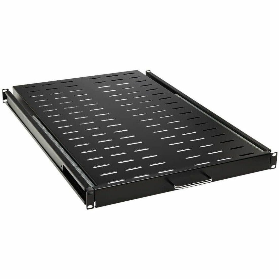 Eaton Tripp Lite Series SmartRack Sliding Steel Rack Shelf - 1U, Vented, 28.3 in. Deep, Holds up to 50 lb. (23 kg) — SRSHELF4PSLVENT
