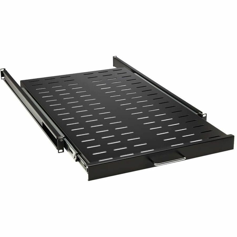Eaton Tripp Lite Series SmartRack Sliding Steel Rack Shelf - 1U, Vented, 28.3 in. Deep, Holds up to 50 lb. (23 kg) — SRSHELF4PSLVENT