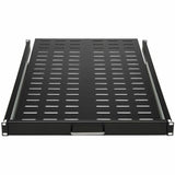 Eaton Tripp Lite Series SmartRack Sliding Steel Rack Shelf - 1U, Vented, 28.3 in. Deep, Holds up to 50 lb. (23 kg) — SRSHELF4PSLVENT