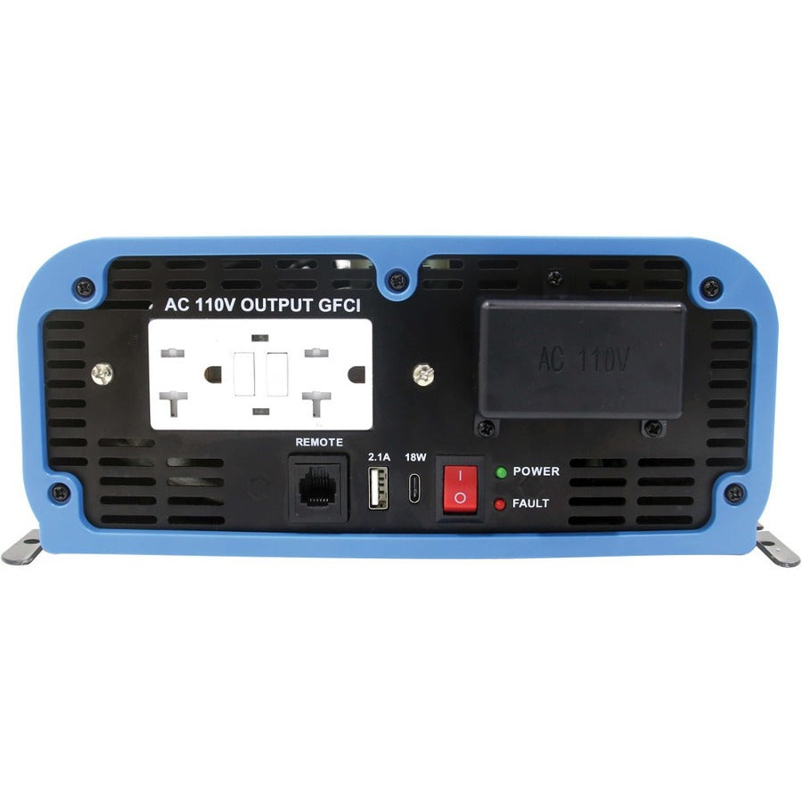 Eaton Tripp Lite Series 3000W Heavy-Duty Compact Power Inverter - 2x 5-15/20R, USB Charging, Pure Sine Wave, Wired Remote — PINV3000SWL-120