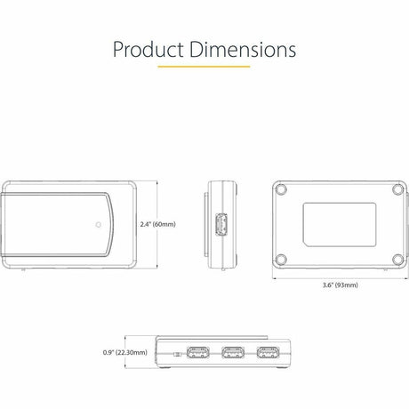 StarTech.com 7-Port USB Hub, USB 3.0 5Gbps, USB-A to 7x USB-A, Self Powered USB-A Expansion Hub w/ 35W Power Supply — 5G7AS-USB-A-HUB