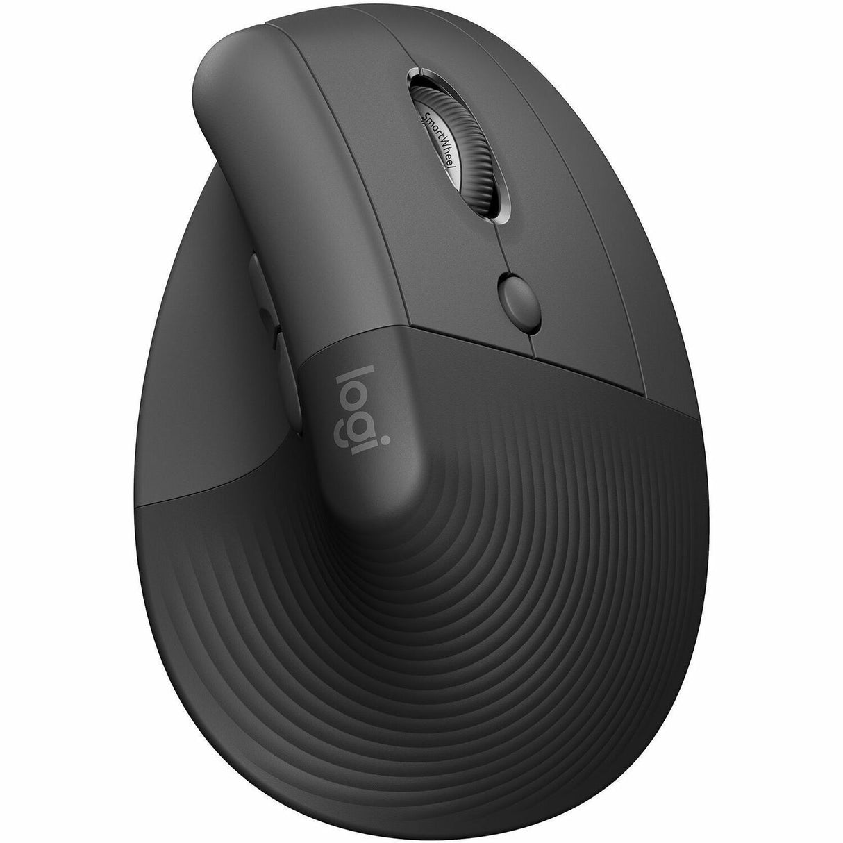Logitech Lift Vertical Ergonomic Mouse, Wireless, Bluetooth or Logi Bolt USB receiver, Quiet clicks, 4 buttons, Graphite — 910-006466