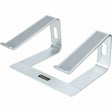 StarTech.com Laptop Stand for Desk, Supports 5kg / 11lb, Aluminum, Silver, Ergonomic Laptop Riser, Portable Laptop Holder for Desk — LAPTOP-STAND-SILVER
