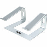StarTech.com Laptop Stand for Desk, Supports 5kg / 11lb, Aluminum, Silver, Ergonomic Laptop Riser, Portable Laptop Holder for Desk — LAPTOP-STAND-SILVER