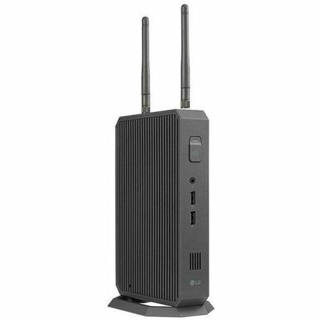 LG CQ601W-BP Desktop Thin Client - Intel Pentium N6005 Quad-core (4 Core) 2 GHz - Charcoal Gray — CQ601W-BP