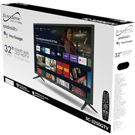 Supersonic SC-3250GTV 32" Smart LED-LCD TV - HDTV - Black — SC-3250GTV