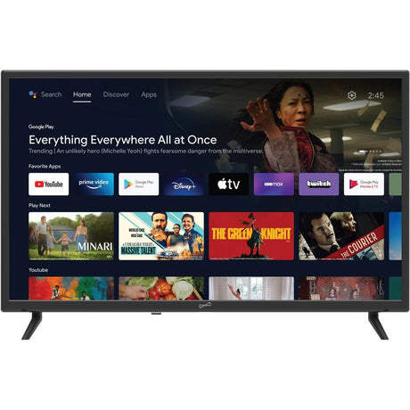 Supersonic SC-3250GTV 32" Smart LED-LCD TV - HDTV - Black — SC-3250GTV